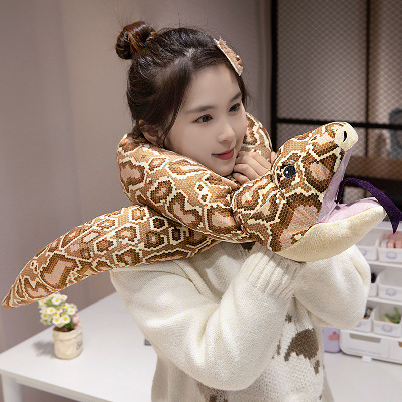 Búp Bê Rắn Python Sang Trọng Đồ Chơi Mô Phỏng Rắn Mềm Làm Đầy Động Vật Gối Rắn Dễ Thương Cho Trẻ Em Quà Tặng Sinh Nhật, Trang Trí Nhà Cửa, Quà Tặng Năm Mới