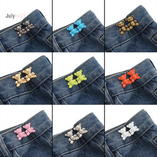 Julyhot 1 Cặp Quần Chụp Hình Gấu Khóa Có Thể Điều Chỉnh Nút Jean Thắt Lưng Khóa Mở Rộng Thay Thế Quần Jean Nút Đính Kèm Chân Massivedeals