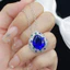 ❤ Ban Đầu Phong Cách Mới Đa Phong Cách Sapphire Series Full Kim Cương Bạc Vòng Cổ Nữ Bán Chạy Mặt Dây Chuyền Sapphire Tinh Tế Sang Trọng Quà Tặng