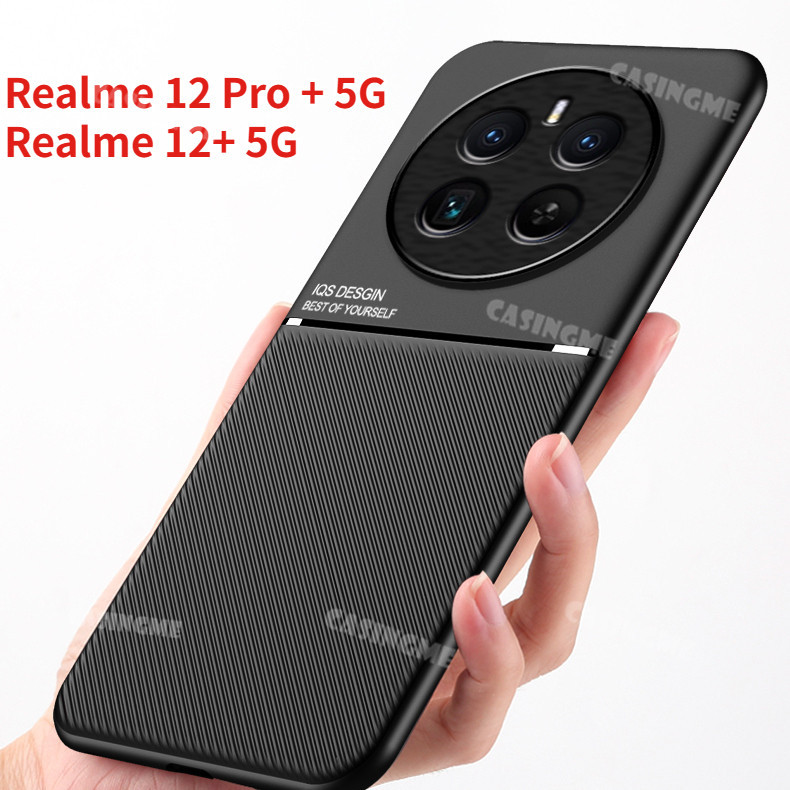 Vỏ da Realme 12 Pro + 5G 12 + cho Realme12 Pro + 12Pro + Realme12Pro + Realme 12 + 12 Pro + Plus 4G 5G Vỏ điện thoại Vỏ từ tính Giá đỡ xe hơi Vỏ mềm Vỏ chống sốc