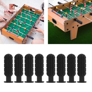 Hilabee 8 Chiếc Foosball Tay Cầm Màu Đen 5 / 8 inch Foosball Rods Bóng Đá Bàn Tay Cầm