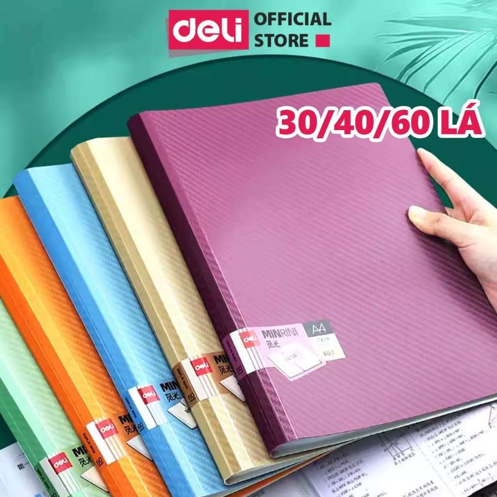File Lá Đựng Tài Liệu A4 Deli Nhiều Ngăn Tệp Đựng Tài Liệu 20 30 40 60 ...