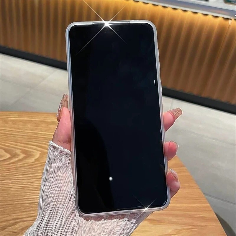 Dành Cho Huawei Mate 60 Pro 50 40 30 20 Matte Case Silicon Trong Suốt Bảo Vệ Ống Kính Máy Ảnh