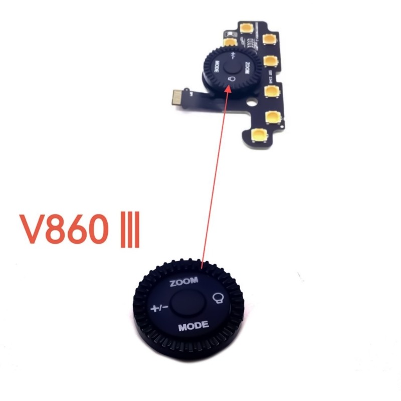 Btsg Núm mã hóa nâng cao cho V860 III Quản lý đèn Flash dễ dàng được thiết kế cho người hâm mộ chụp ảnh