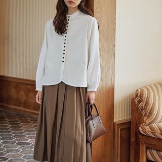 Áo khoác cardigan nữ tay dài rộng rãi phong cách đại học retro nhỏ nhắn giảm giá [thiết kế áo mùa xuân mới] màu sắc đồng nhất
