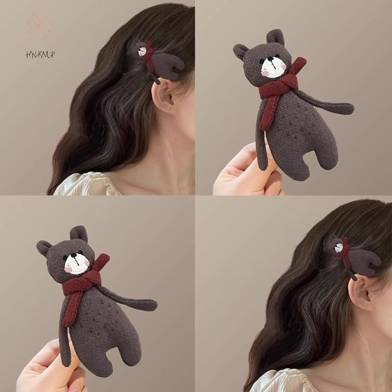 HNKMP Hoạt Hình Dễ Thương Nơ Vuốt Tóc Cho Nữ Ngọt Ngào Trang Trí Tóc Dài Dày Giữ Móng Vuốt Kẹp Phụ Kiện Tóc Thời Trang.