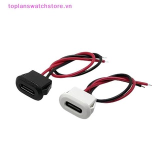 Toplanswatchstore Chất Lượng Cao Type-C 2P Đế Chống Thấm Nước Full Nhựa Xịt Nữ Có Dây Ổ Cắm Điện Tử Nữ Giao Diện Sạc VN