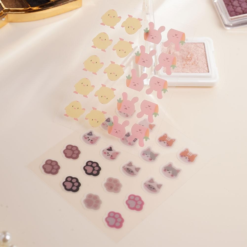 Learever Cute Cat Pe Acne Patch Miếng dán che mụn thoáng khí di động U3r1