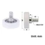 JUIC 1 Chiếc Tủ Di Chuyển Bánh Xe, M6 Chủ Đề Bên Ngoài Với Vít Ngăn Kéo Mang Ròng Rọc, Kim Loại Nylon Bền Cửa Trượt Phẳng Con Lăn Nội Thất
