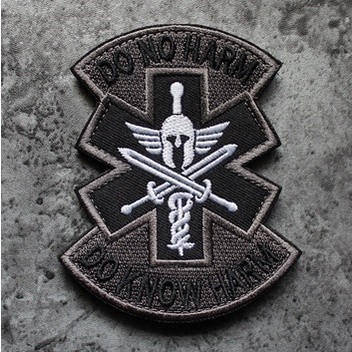 Patch phù hiệu y tế chiến trường dán quần áo_ba lô túi xách _tactical