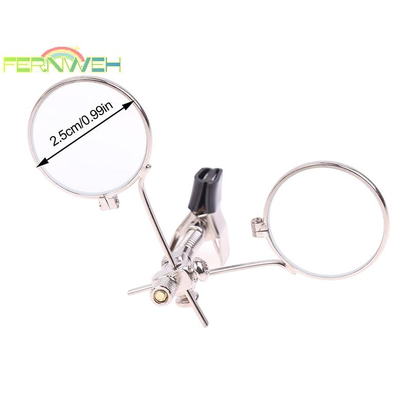 [Fernweh] Kính lúp ống kính đôi 5X Kính lúp bằng thép không gỉ di động Đường kính kẹp 25mm Kính lúp một mắt [MỚI]