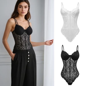 Bộ áo liền quần ren Sheer thời trang Treeling cho ngày lãng mạn và những buổi tối đặc biệt