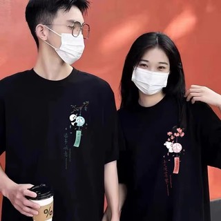 Hiixiivi Thương Hiệu Mới 100% Cotton Unisex Áo Thun Nữ Tay Ngắn Nam Nữ Baggy Cổ Tròn Rời In Độc Đáo Cặp Đôi Tee
