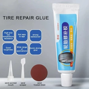 FANIELLAPOWELL Keo sửa chữa lốp, Chất lỏng bịt kín chống mài mòn màu đen, Keo dính cao su chắc chắn chống ăn mòn