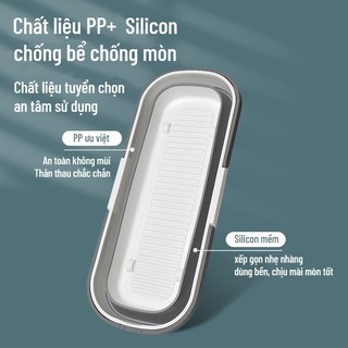 Xô nước đa năng Bunnies gấp gọn để vệ sinh nhà cửa giặt lau rửa xe ô tô xe máy đựng nước tiện dụng