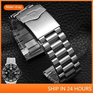 Cho 20mm 22mm TAG Heuer dây đeo đồng hồ thép CARRERA Latent Maroc loạt AQUARACER CARRERA dây chuyền đồng hồ thép