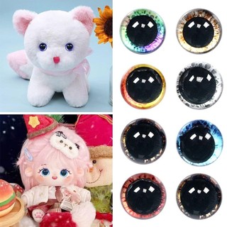 Asdfger 20 Cái / 10 Đôi Mắt Pha Lê Rối, Mắt Pha Lê Nhựa Thủ Công Mắt, Chất Lượng Cao 6 Mm-20 Mm Gấu Động Vật Phụ Kiện DIY Búp Bê Phụ Kiện