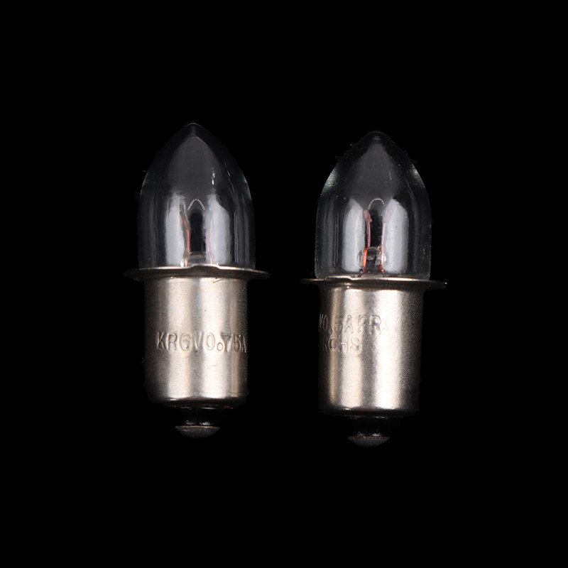Bóng đèn thay thế đế P13.5S 2.4V–7.2V cho đèn pin/đèn làm việc, dòng 0.4A–0.75A