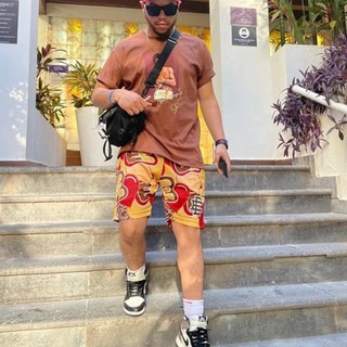 Ee Quần Short Thể Thao Mỹ Eric Emmanuel Mùa Hè Dạo Phố Thể Dục Thông Thường Lỗ Khô Nhanh Hip-Hop Quarter Quần Đi Biển Nam