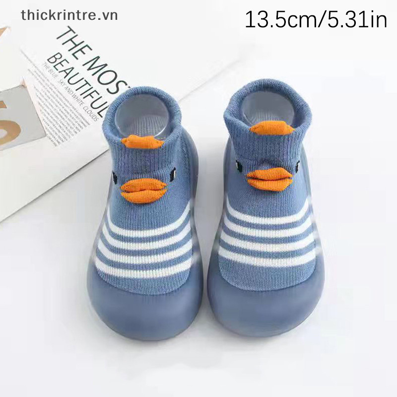 Thi Mềm Cho Bé Tập Đi Giày Cho Bé Tập Đi Giày Sàn Tất Giày Hoạt Hình Trẻ Em Đế Cao Su Chống Trơn Trượt Giày Tập Đi Dệt Kim Mềm VN