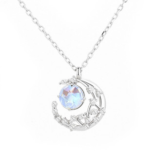 [Hàng chính hãng] Dây Chuyền Bạc Nữ Moonstone  Necklace Sang Trọng, Chính Hãng CDE