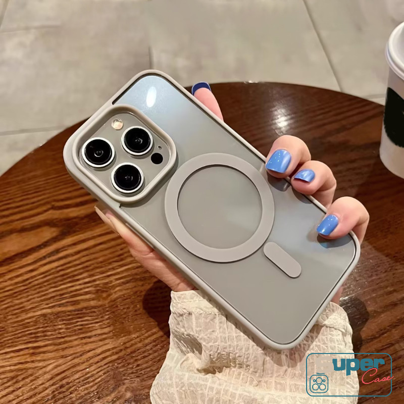 Ốp bảo vệ từ tính mờ sang trọng đơn giản màu trơn sang trọng Tương thích cho IPhone 11 16 15 14 13 12 Pro MAX 7Plus 7 8 Plus XR X XS MAX SE 2022 Vỏ Tpu mềm trong suốt