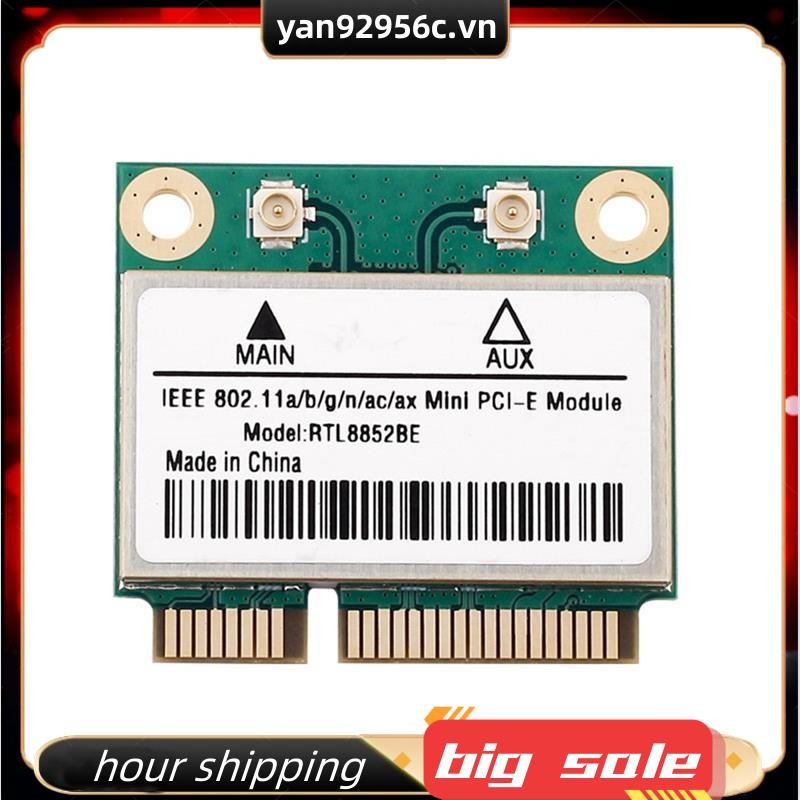 Rtl8852be Card mạng WiFi 6 1800Mbps BT 5.2 Băng tần kép không dây ...