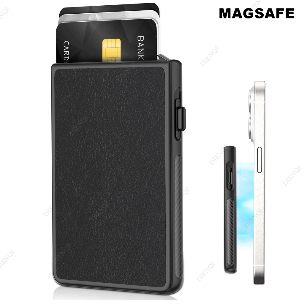Hộp đựng thẻ điện thoại di động MagSafe Ví mỏng Tự động bật lên Giá đỡ thẻ điện thoại từ tính Tương thích cho Iphone Samsung