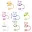 Kool Thanh Lịch Ống Hút Có Hoạt Hình Silicone Ống Hút Toppers Cho Hoạt Động Ngoài Trời