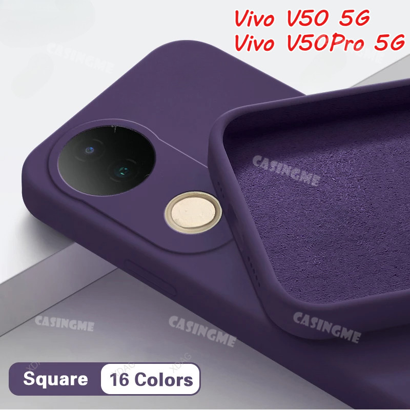 Dành Cho Vivo V60 V50Pro 5G 2025 Vỏ Lỏng Vuông Cho VivoV50 Vivo V50 5G V50Pro V 50 Pro 4G 5G 2025 Ốp lưng Silicon Mềm Chống Sốc