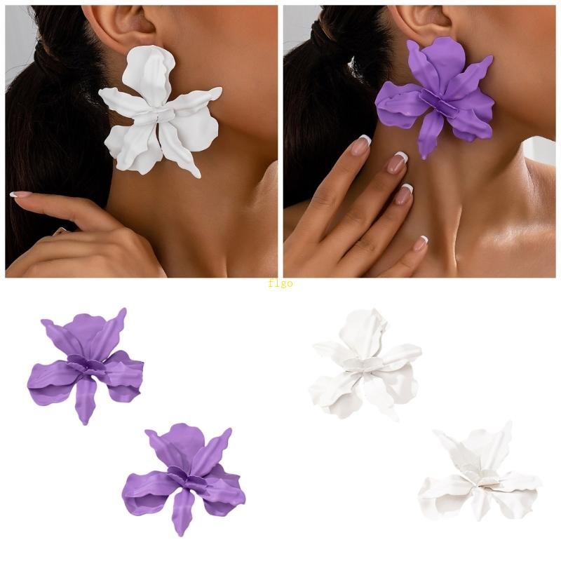 Flgo Bông Tai Hoa Tuyên Bố Hiện Đại Trang Sức Thời Trang Cho Nữ