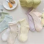 Vớ tất trơn nam nữ cổ trung màu pastel dịu nhẹ