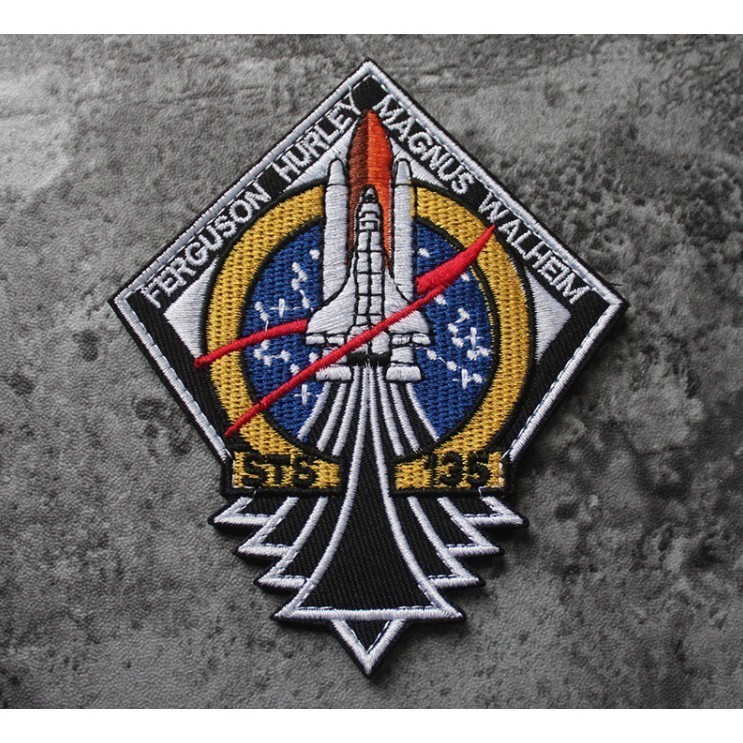 Patch vải velcro NASA dán ba lô, nón , quần áo , túi xách _retro