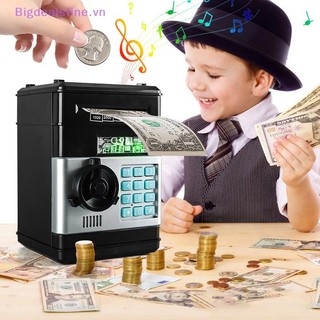 BFVN Sáng Tạo Heo Đất Tự Động Đồng Tiền An Toàn Tiết Kiệm Tiền Hộp Tiền Mật Khẩu Quầy Mã Khóa Chìa Khóa Đồng Xu Ngân Hàng ATM Trẻ Em Quà Tặng HOT