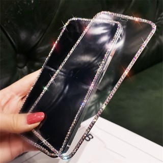 Phim cường lực viền lấp lánh sang trọng cho Iphone 13 12 11 Pro Max Xs Max Xr SE 2020 8 7 6Plus Full màn hình chống rơi