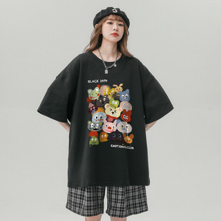 Áo thun nam nữ áo thun cotton trơn in hình áo chui đầu xu hướng