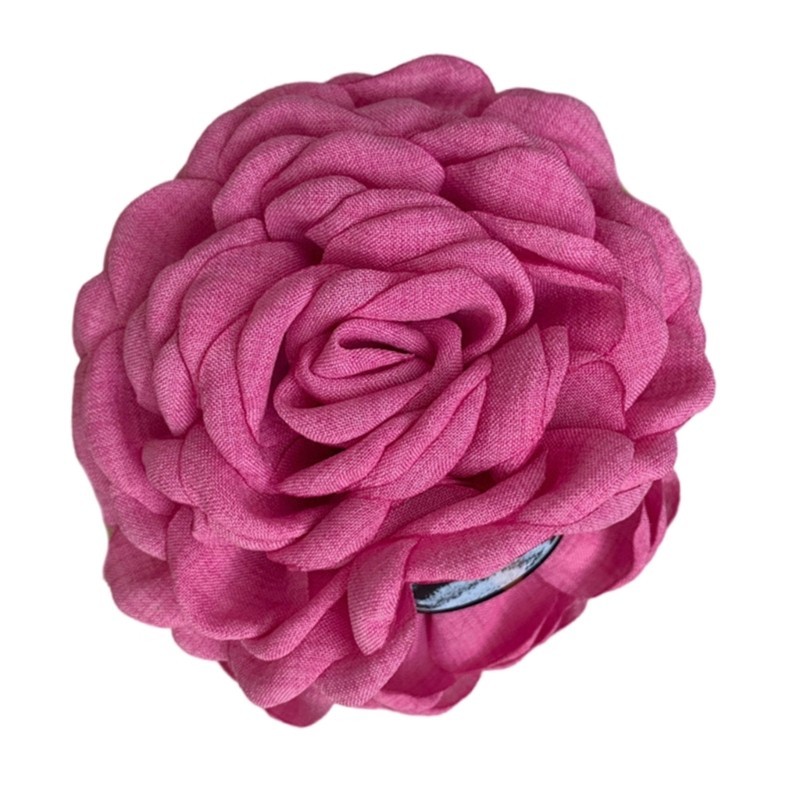 KIKIN Tóc Móng Vuốt Kẹp Cho Công Chúa Camellia Hoa Hồng Tóc Barrettes Hoa Trang Trí Kẹp Tóc Hoa Hồng Trang Trí