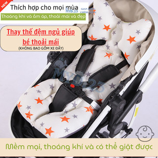 Đệm Lót MYD.23 Ngồi Xe Đẩy Cho Bé Chất Liệu Bông Mềm Mịn Thoáng Khí Thiết Kế Dễ Thương