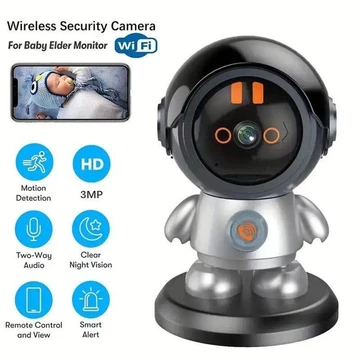 3MP HD PTZ WiFi IP Camera Robot An Ninh Camera Giám Sát Trong Nhà Cho Bé Nói Chuyện Hai Chiều Theo Dõi Con Người Camera Giám Sát Wifi