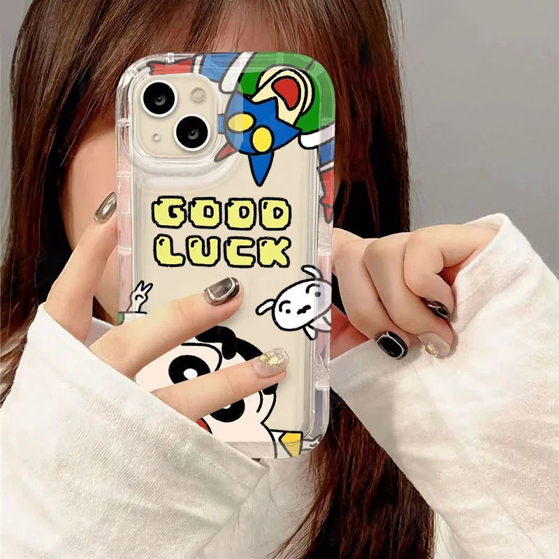 Ốp điện thoại Cho Samsung Galaxy S23 S24 Ultra S22 Plus S20 FE S21 S20 Note 20 Ultra C-Crayon S-ShinChan Ốp điện thoại In Trong Suốt