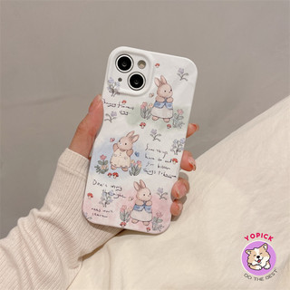 Cute rabbit Phone case for IPhone17 16 15 14 13 12 11 X Xs Xr 7 8 Plus Pro Max Anti Drop wrinkle Soft Back Cove JKP