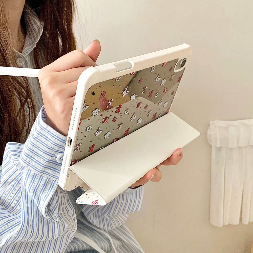 Vỏ Gương Acrylic Cho IPad Mini6 Mini7 5 6 7 8 9 Air Air Air2 Air3 Air4 Air5 Air6 10.9 "Pro10.5 Pro11 Pro12,9 2018 2020 2021 A16 Air M2 Pro 11 13 M4 2024 Vỏ Da Ngôi Sao Xanh