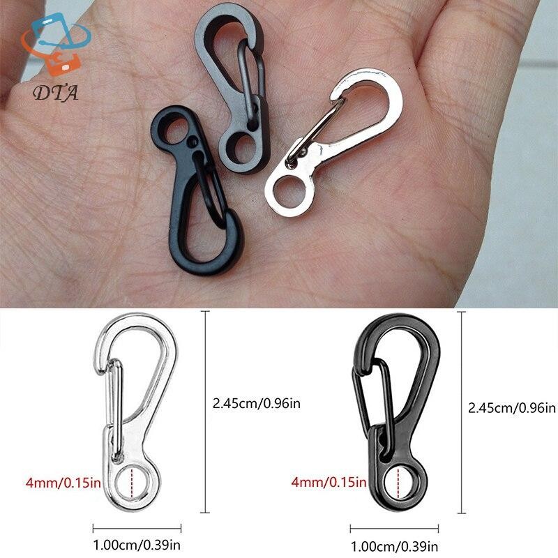 [DTA] 10 Cái / lốc Móc Khóa Carabiner Tiện Ích Cắm Trại Thiết Bị Sinh Tồn Móc Chụp Leo Núi SF Lò Xo Ba Lô Bánh Răng VN