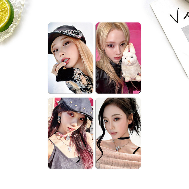 HK1 4 Cái / bộ AESPA KARINA WINTER SMTOWN LOMO Card Online Carter Bưu Thiếp Bộ Sưu Tập KPOP Ngôi Sao Ngoại Vi KH1