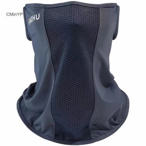Cminyp Lưới Thoáng Khí Vòng Tai Mặt nạ Co Giãn Chống Tia UV Che Mặt Mỏng Thoáng Khí Thể Thao Cổ Gaiter Dành Cho Nữ Vinh Quang