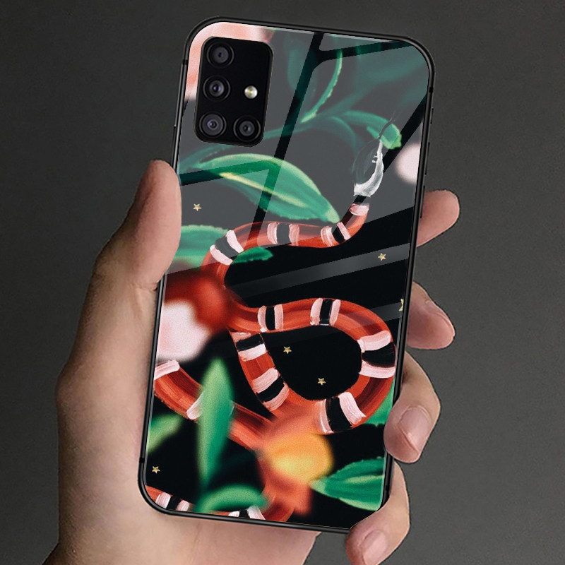 Hoa Cổ Điển 01 Kính Cường Lực Ốp Lưng Điện Thoại Samsung Galaxy A10 A14 A16 A25 A35 A22 4G A32 A33 A34 A40 A42 A52 A53 A54 A55 A70 A71 A72 A73 5G Cover