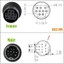 Cáp S-Video JUIC, Nam Đến Nữ Nhiều Kích Cỡ Cáp Mini DIN 9 Chân, 2025 90 Độ Uốn Cong Di Động PVC Mini DIN Bộ Chuyển Đổi Mở Rộng Set-Top Box