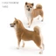 PWSEND Các bức tượng nhỏ thú cưng thực tế, giống như thật Chó bông Shiba Inu Corgi Đồ trang trí chó, Mô phỏng PVC tinh tế Trang trí máy tính để bàn cho thú cưng