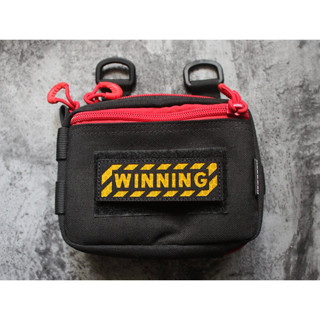 Patch_velcro cảnh báo phản quang dán quần áo_ba lô