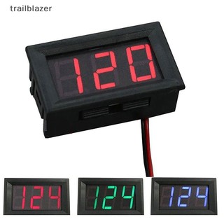 Trailblazer Kỹ Thuật Số Vôn Kế 2 Dây 5V Đến 120V Điện Áp Hiển Thị Kỹ Thuật Số Linh Kiện Điện Xe Đồng Hồ Chống Ngược Kết Nối Mới